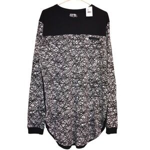 PRPS Goods & Co. Abstract Print Long Sleeve Mens Pull Over Crew XL NWT  W